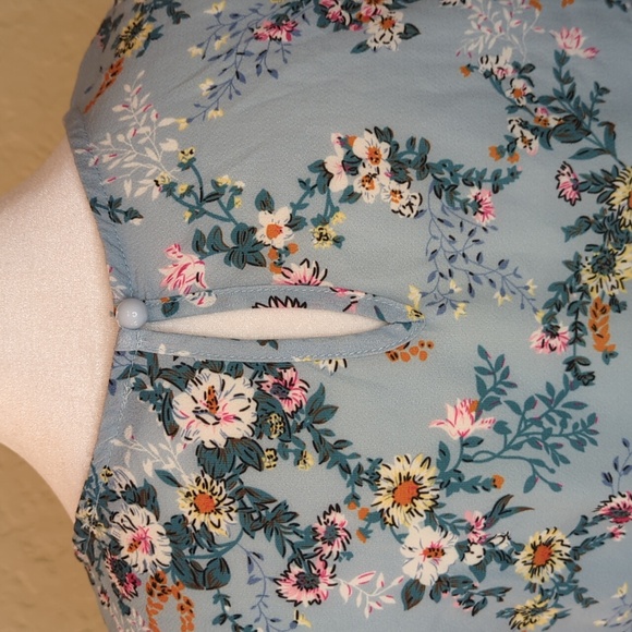 Old Navy White Button Down Cardigan Sweater & SHEIN Blue Top Bundle Size XS - Picture 10 of 12